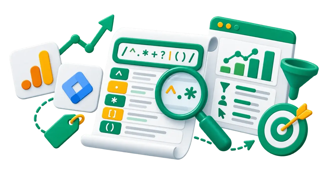 Regex Cheat Sheet for Digital Marketers (GA4 & GTM)
