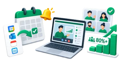 The Secret to 80%+ Webinar Attendance: Add-to-Calendar Links