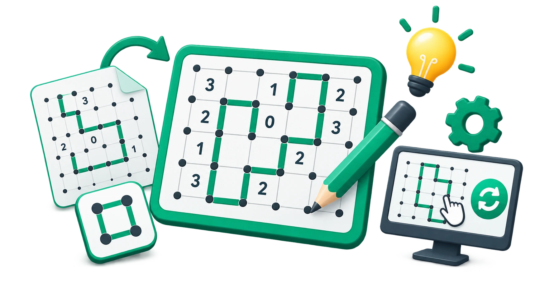 The Complete Guide to Slitherlink Puzzles: Rules, Strategies and Free Generator