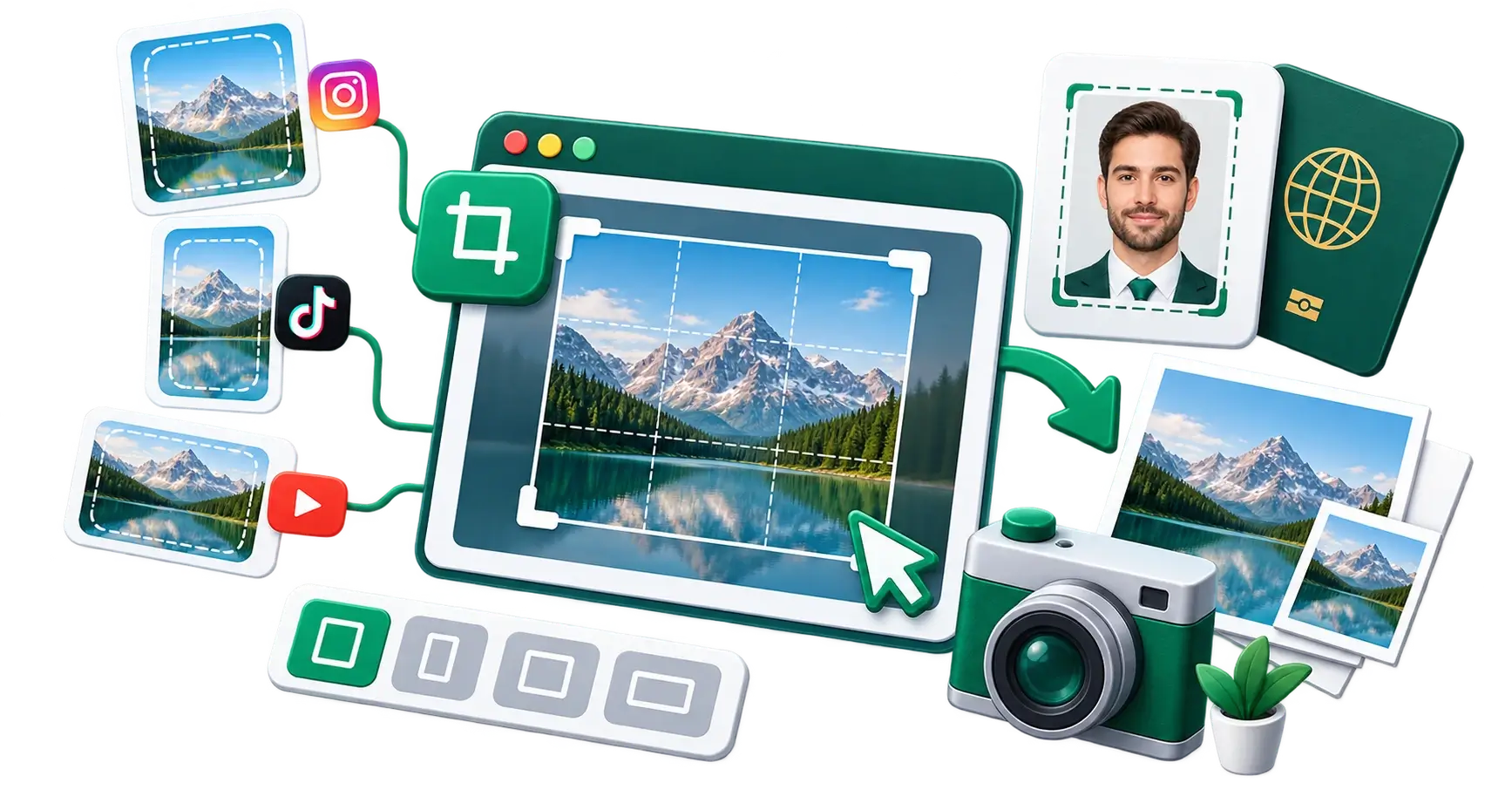 How to Crop Images for Social Media, Passports & Print: Aspect Ratios Explained