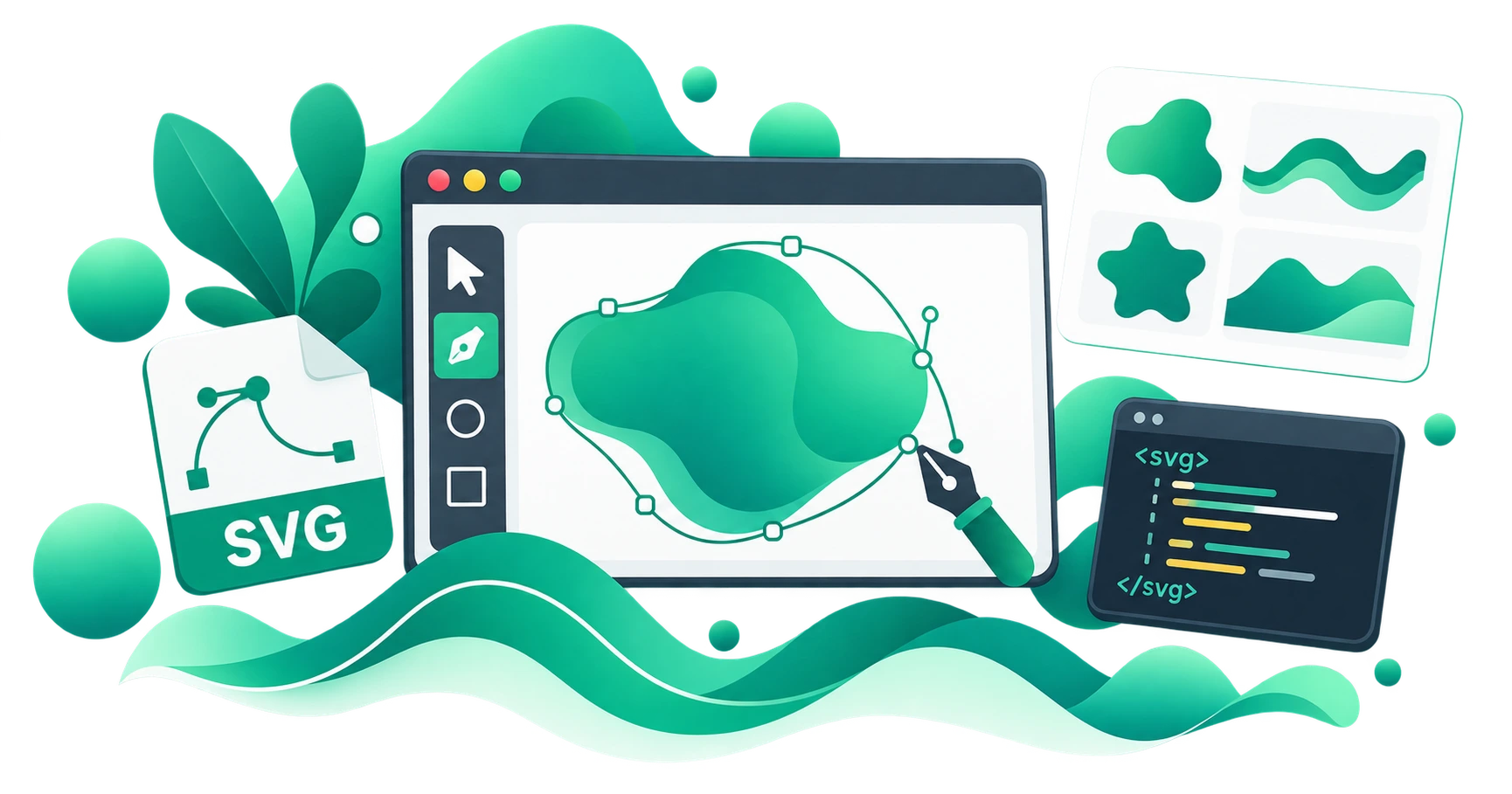 How to Generate Custom SVG Shapes for Web Design: Blobs, Waves and More