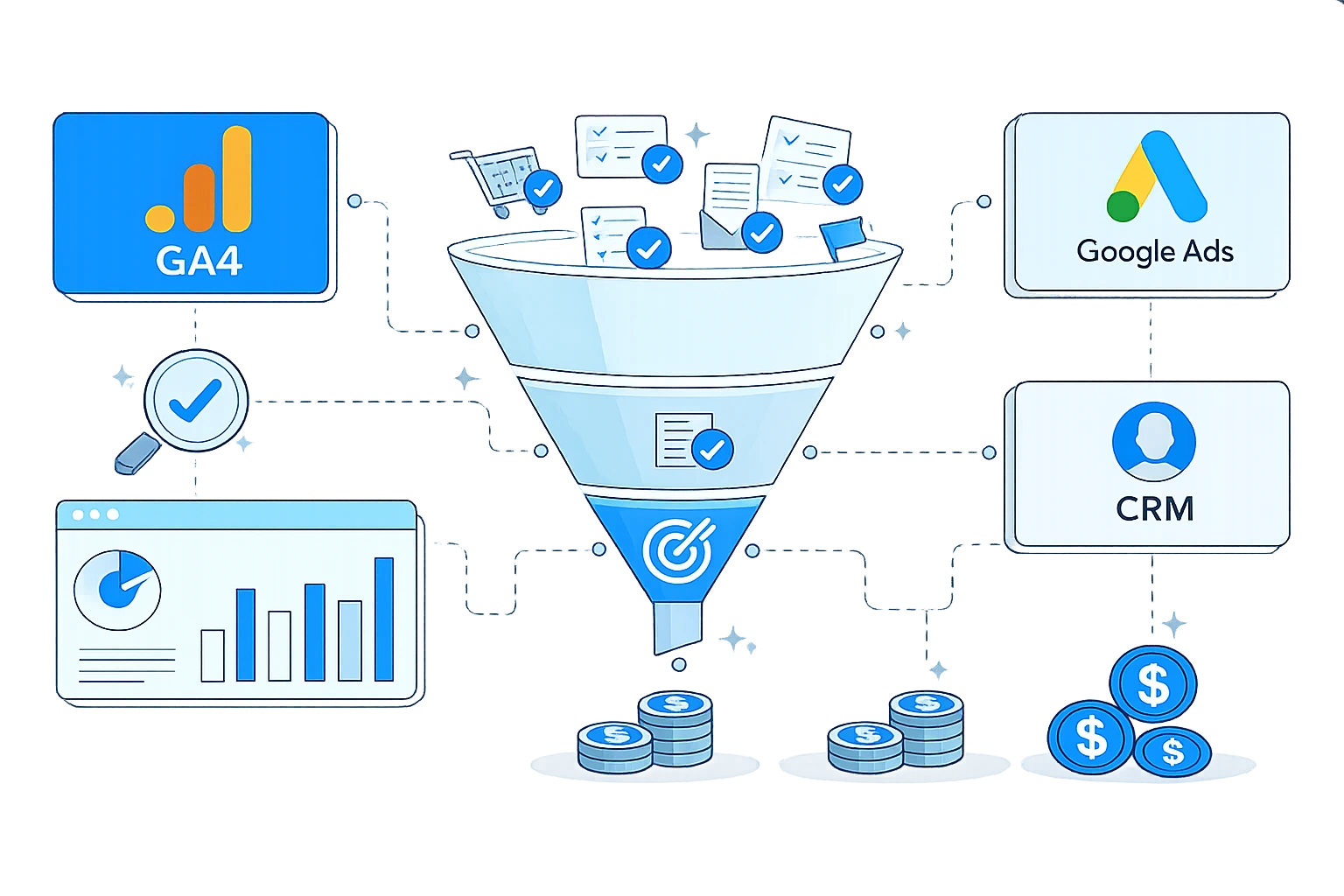 What Counts as a Conversion in GA4, Ads, and CRM Reporting?